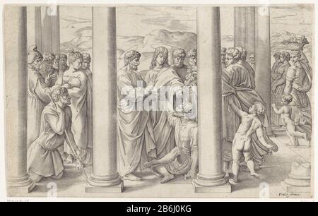 The lame man healed Acts 3:1-3-26 miracles of Jesus: old bible card ...