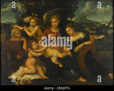 Painting of Saint Catherine dated early 16th century Stock Photo - Alamy