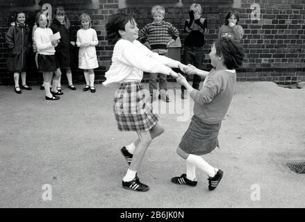 Playground, primary school, Nottinghamshire UK 1986 Stock Photo - Alamy