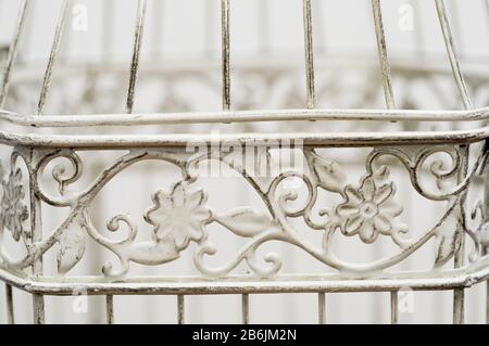 Detail of an antique birdcage Stock Photo