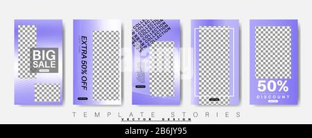 Editable Story background template. Vector Design web banner for social media. Post layout template. Stock Vector