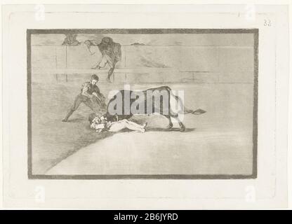 Dood van Pepe-Hillo in of Arena Van Madrid, Francisco de Goya, 1876 ...