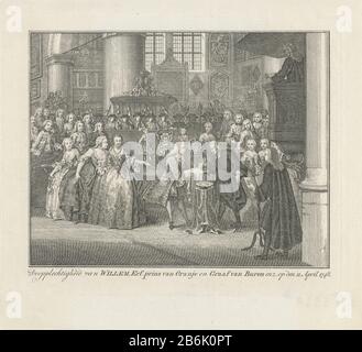 Baptism of the Erf Prince William I of the Netherlands, Simon Fokke ...