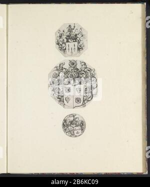 Three weapons. Three performances on an album magazine. At the top of a ...