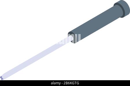 Screwdriver icon, isometric style Stock Vector