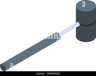Rubber hammer icon, isometric style Stock Vector