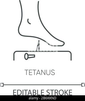 Clostridium tetani icon. Simple illustration of Clostridium tetani ...