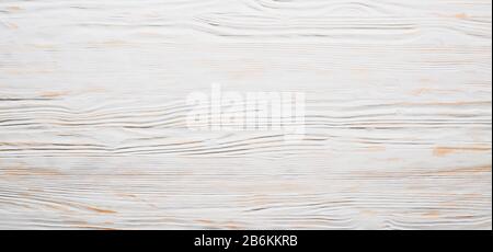 Peeling wooden background in white, copy space, long banner Stock Photo