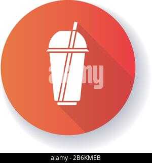 Plastic cup icon. Disposable drink container symbol