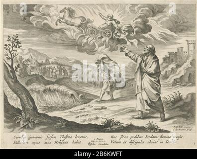 Elisa sees the Ascension of Elia, Nicolaes Ryckmans, after Pieter de ...