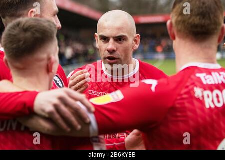 Darron Gibson. Salford City FC 2-0 Bradford City FC. The Peninsula Stadium. Skybet League Two. 07/03/20. Stock Photo