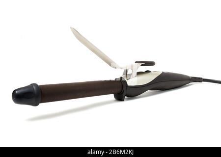 Curling iron isolated on a white background Stock Photo