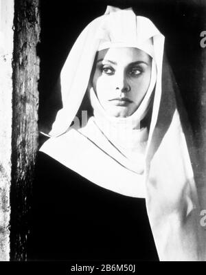 Sophia Loren, white sister, 1972 Stock Photo