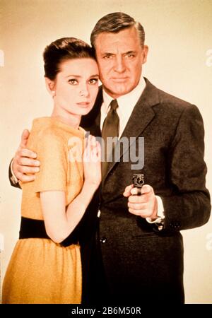 audrey hepburn, cary grant in charade Stock Photo