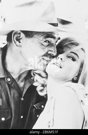 marilyn monroe and clark gable in the misfits 1961 Stock Photo