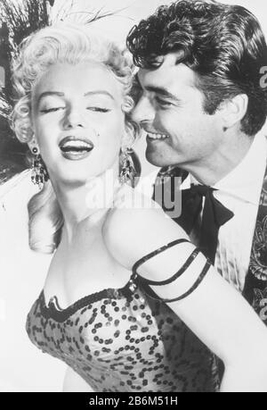 marilyn monroe and rory calhoun in river of no return 1954 Stock Photo