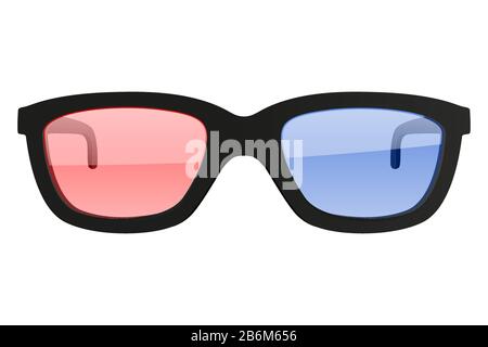 3d glasses Stock Vector