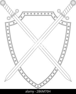 Crossed Swords Icon On White Background. Vector Illustration. Royalty Free  SVG, Cliparts, Vectors, and Stock Illustration. Image 136318359.