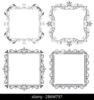 Vintage ornamental frames Stock Vector
