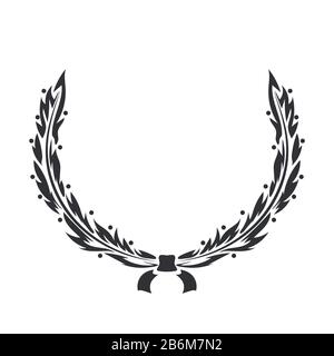 Wrench. Black flat symbol Stock Vector