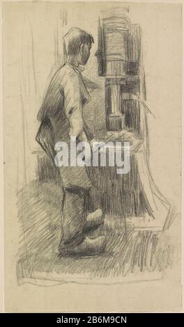 Factory boy at work, Anthon Gerhard Alexander van Rappard, 1868 - 1892 ...
