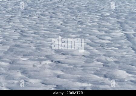 Snow texture. Shiny clean snow in wintertime. Stock Photo