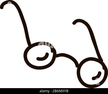 spectacles icon. Element of science icon for mobile concept and web apps. Thin line spectacles icon can be used for web and mobile on white background Stock Vector