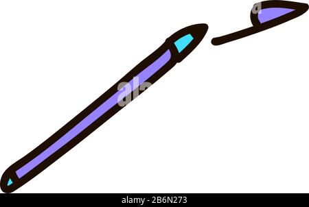 Pen icon, vector illustration. Flat design style Stock Vector