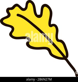 tree leaf vector icon. leaf vector illustration. vector symbol oak leaf clip art. Stock Vector