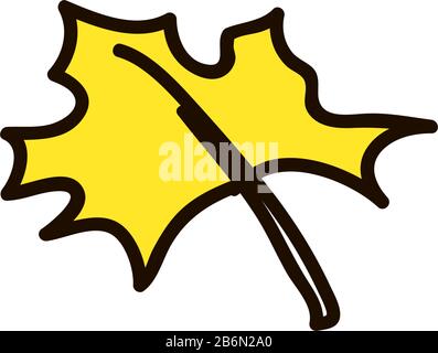 tree leaf vector icon. leaf vector illustration. Canada vector symbol maple leaf clip art. maple leaf. Stock Vector