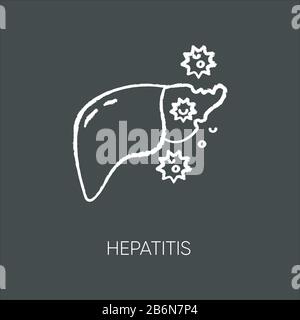Hepatitis B virus (HBV) on white background illustration Stock Vector ...