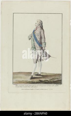 spring: knee-length coat (habit), vest 