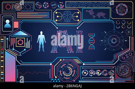 colorful computer technology loading data information vector ...