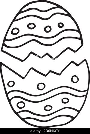 cracked egg coloring page