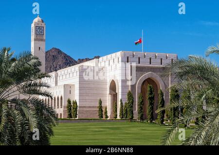 Parliament building Al-Bustan, Palace in Muscat in Oman Stock Photo