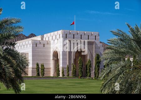 Parliament building Al-Bustan, Palace in Muscat in Oman Stock Photo