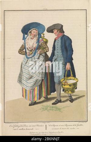 Gelderse Boer and Boerin; A Geldersche Boer and a Boerin, Van 't Melken ...