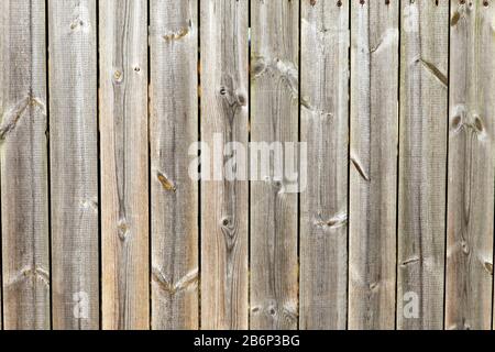Sunburned Old wood patterned panels arranged in a straight line texture background for design. Stock Photo