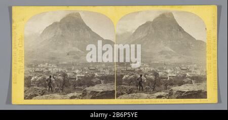 View of Glarus, in the background the GlärnischPanorama the Glarus et le Glarniseh Montagne. Suisse. (Title object) Property Type: Stereo picture Item number: RP-F F08115 Inscriptions / Brands: number, recto, printed: "172.'opschrift, recto, printed:" Views of Switzerland, photographed by W. England. (Registered) Under the Special Patronage of the Alpine Club.' Manufacturer : Photographer: William England (listed property) Place manufacture: Glarus Dating: ca. 1850 - ca. 1880 Physical features: albumen print materials: cardboard paper Technique: albumen print dimensions: Secondary medium: h 85 Stock Photo