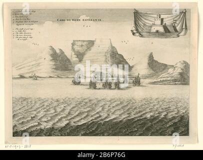 Map of the Cape of Good Hope, with an inset showing the bay of