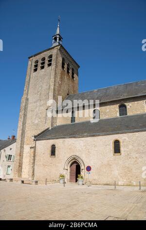 Jargeau village in Loiret department in France Stock Photo