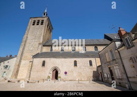 Jargeau village in Loiret department in France Stock Photo