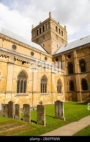 The Cathedral Church of Nottinghamshire, Southwell Minster. Southwell, Nottinghamshire, England Stock Photo