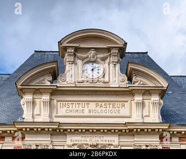 Old building of the Pasteur institute in Paris Stock Photo