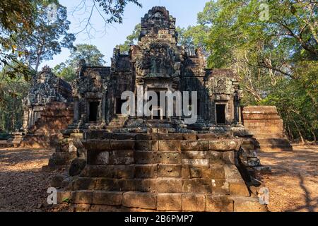 The Thommanon Temple near Angkor Wat in Cambodia Stock Photo