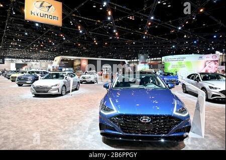 The Chicago Auto Show 2020 at McCormick Place, Chicago, IL, USA Featuring: Hyundai Where: Chicago, Illinois, United States When: 06 Feb 2020 Credit: Adam Bielawski/WENN.com Stock Photo