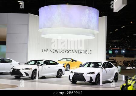 The Chicago Auto Show 2020 at McCormick Place, Chicago, IL, USA Featuring: Lexus Where: Chicago, Illinois, United States When: 06 Feb 2020 Credit: Adam Bielawski/WENN.com Stock Photo