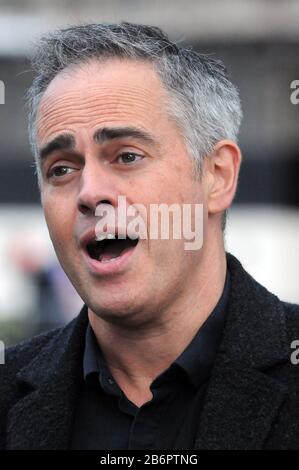 London, UK. 11th Mar, 2020. Jonathan Bartley co-leader of the Green Party.  Politicians on College Green comment on the budget. Credit: JOHNNY ARMSTEAD/Alamy Live News Stock Photo