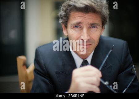 Portrait of a pensive man. Stock Photo