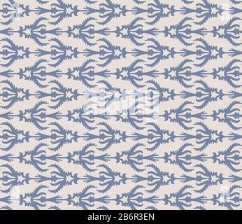 French shabby chic trellis vector stripe background. Ornate ornmental ironwork fence seamless pattern. Hand drawn antique flourish interior home decor Stock Vector